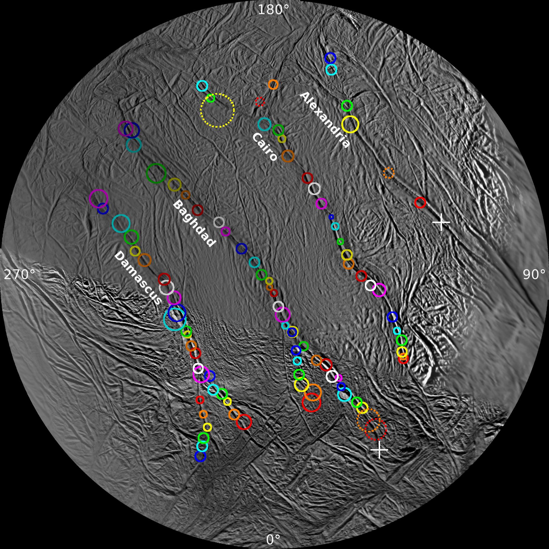 Grundstück auf Enceladus (Saturnmond)
