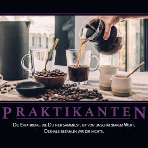 Demotivator: Praktikanten — A3 Poster